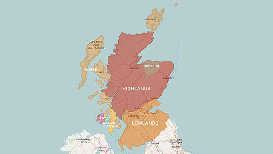 Die Whisky-Regionen Schottlands